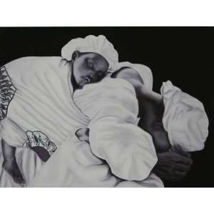  Anthony Johnson   Sleeping Black and White Print #1/1 