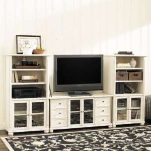  Vetrina 46 inch Media Trio Black  Ballard Designs