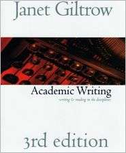 Academic Writing 3/E, (1551113953), Janet Giltrow, Textbooks   Barnes 