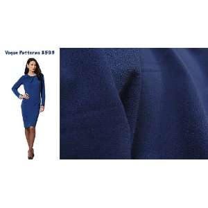  Couture Jersey Crepe Knit   Royal V8593