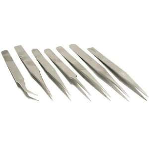 Anti Magnetic Curved Straight Tweezers Watch Tools