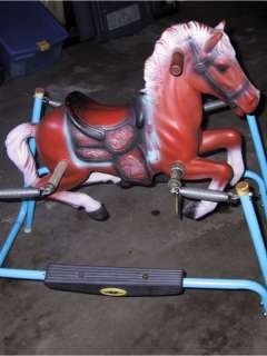 Vintage Flexible Flyer Spring Bounce Horse. This has paint wear to the 