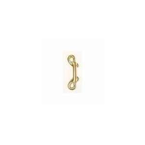  Double End Bolt Snap Brass 4 3/4 In