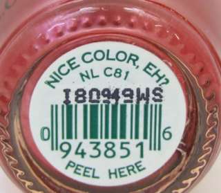 OPI Nail Polish Lacquer Nice Color, Eh? Burnt Orange Pink Shimmer Free 