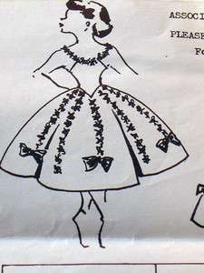 Vintage 50s Mail Order Girls Pageant Dance Costume Dress Pattern Size 