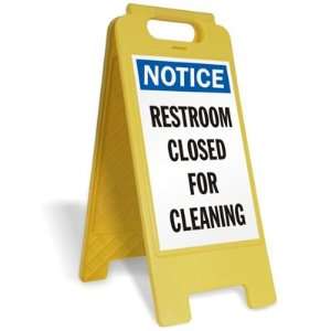  Notice Restroom Closed For Cleaning FloorBoss XL Floor 