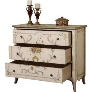   Masterpiece Antique White Rub Through Hall Chest