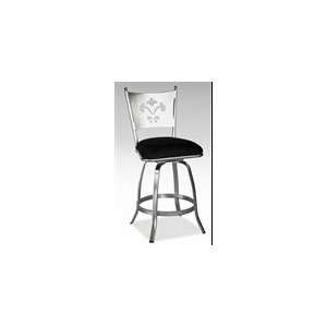  Chintaly Andrea Fancy Back Swivel Bar Stool With Memory 