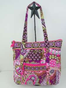 NWT Vera Bradley villager Very Berry Paisley handbag tote bag  