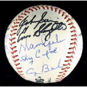  Old Timers With George Hw Bush Signed Baseball~jsa Loa 