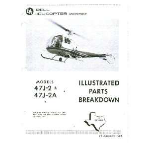  Bell Helicopter 47 J 2 & J 2A Parts Manual Bell Model 47 