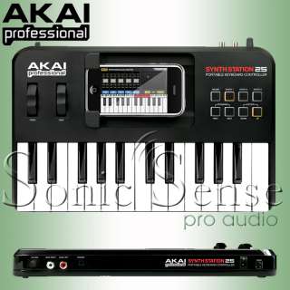Akai SynthStation 25 Key MIDI Keyboard 4 iPhone,Pod,Pad Synth Extended 