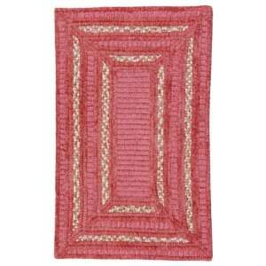  Colonial Mills Turtle Bay Braided Rug, Pink, 2 x 9 ft 