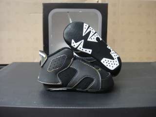 Nike Jordan 6 Laker Black Soft Bottom Crib Shoes Baby 4  