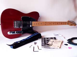 FENDER 60th ANNIV TELECASTER USA HWY 1 FLAT RED 2006 +NEW CASE +MORE 