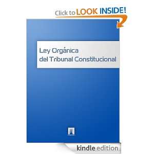 Ley Orgánica del Tribunal Constitucional (España) (Spanish Edition 