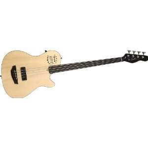  Godin A4 Ultra Natural Fretless Sa Acoustic Electric Bass 