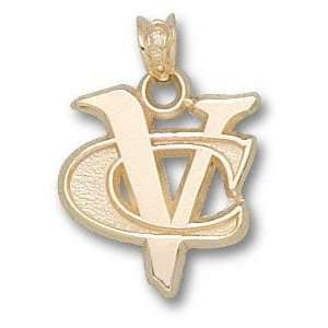  VCU Rams Solid 10K Gold VC Pendant