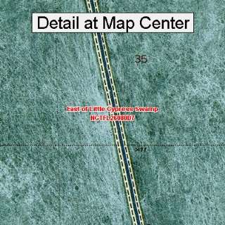  USGS Topographic Quadrangle Map   East of Little Cypress 