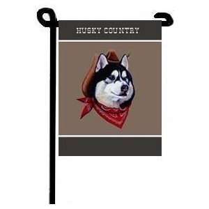  SIBERIAN HUSKY COUNTRY GARDEN FLAG 