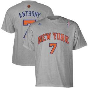  NBA adidas New York Knicks #7 Carmelo Anthony Ash Net 