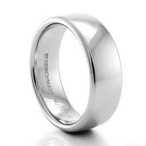  Palladium Wedding Band by Benchmark   7.5mm wide Jewelry