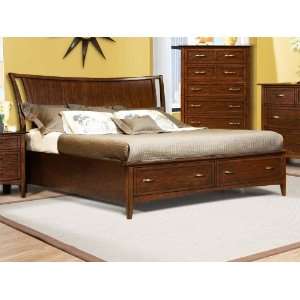 Vaughan Furniture Stanford Heights King Storage Bed in Cherry 268 73