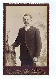 Man w/ Mustache; Tailored Suit  Allentown, Pennsylvania Warmkessel 