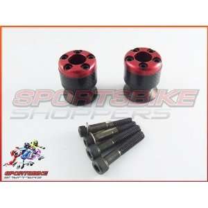 Red Carbon Inlay Swing Arm Spools To Fit Aprilia RS 125,Pagaso,Strada 