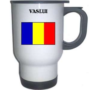  Romania   VASLUI White Stainless Steel Mug Everything 