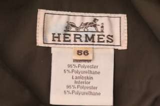 Hermes Paris Reversible Lambskin Leather Jacket Extra Large XL 54 