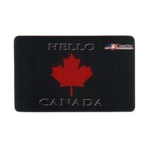   Card ($20.) Hello Canada Large Maple Leaf (Credit Card Size) 1992