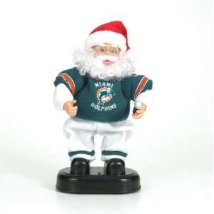    Miami Dolphins New Animated Dancing Santa Claus