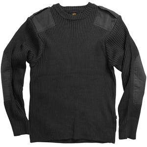 ALPHA INDUSTRIES COMMANDO SWEATER OLIVE AND BLACK ARMY  