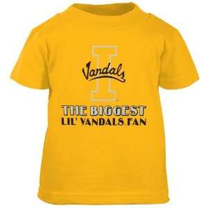  Idaho Vandals Gold Infant Biggest Lil Fan T shirt Sports 
