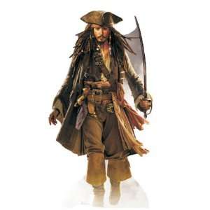  Capt Jack Sparrow fron Pirates Cardboard Cutout Standee 