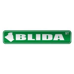   BLIDA ST  STREET SIGN CITY ALGERIA