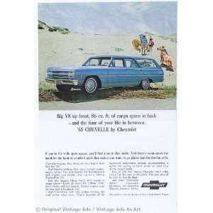  1965 Chevrolet Chevelle Wagon Blue Vintage Ad Everything 