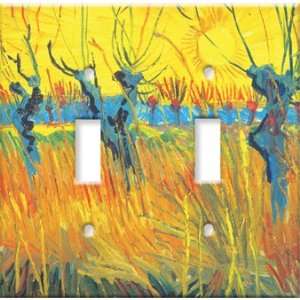  Plate Cover Art Van Gogh Pollard Willow Sunset D