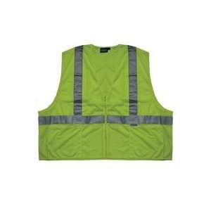 S15Z Aware Wear Hi Viz Mesh Vest   W/ Zipper (Hi Viz Lime) XL (1/Order 