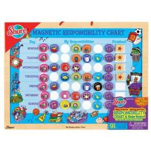  Shure   Wooden Magnetic Responsibility Chart Toys & Games