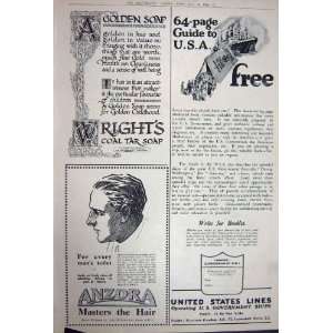  Advertisement 1922 Motor Cars Anzora Ships Wright Soap 