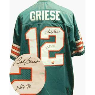  Bob Griese Signed Uniform   Miami Dolphins Teal Sports 
