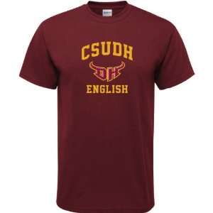  Cal State Dominguez Hills Toros Maroon English Arch T 