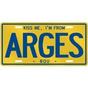  NEW  KISS ME , I AM FROM ARGES  ROMANIA LICENSE PLATE 