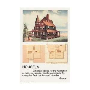  House n 12x18 Giclee on canvas