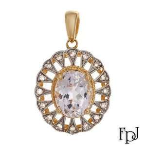   Stones   Genuine Diamonds and Kunzite Made in 14K Two tone Gold Length