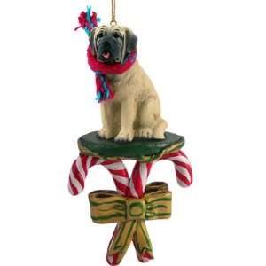  MASTIFF Dog CANDY CANE Christmas Ornament NEW DCC49