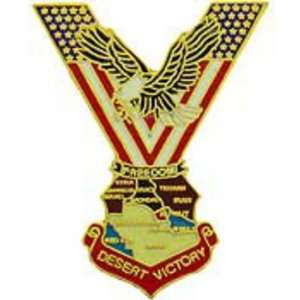  Desert Victory Eagle Pin 1 1/4 Arts, Crafts & Sewing