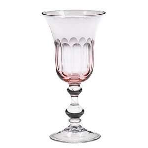  Tracy Porter Pink Blossom Glassware Goblet, Set of 4 